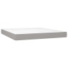 Matelas de lit à ressorts ensachés fermeté moyenne 193x203x20 cm tissu 614494614494