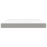 Matelas de lit à ressorts ensachés fermeté moyenne 193x203x20 cm tissu 614494614494