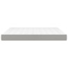 Matelas de lit à ressorts ensachés fermeté moyenne 193x203x20 cm tissu 614494614494