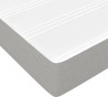 Matelas de lit à ressorts ensachés fermeté moyenne 193x203x20 cm tissu 614494614494