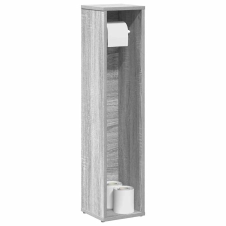 Meuble de salle de bain avec porte-rouleau Gris Sonoma 20,5 x 20 x 90 cm 614501614501