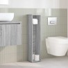 Meuble de salle de bain avec porte-rouleau Gris Sonoma 20,5 x 20 x 90 cm 614501614501
