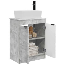 Meuble de salle de bain avec évier Gris béton 54 x 35 x 83 cm 614502614502