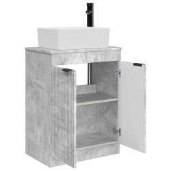 Meuble de salle de bain avec évier Gris béton 54 x 35 x 83 cm 614502614502