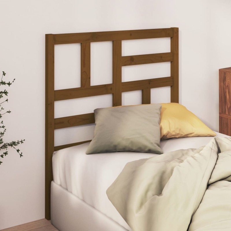 Tête de lit Marron miel 81x4x104 cm Bois massif de pin 614503614503