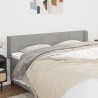 Tête de lit avec oreilles Gris clair 203x16x78/88 cm Tissu 614507614507