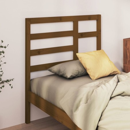 Tête de lit Marron miel 81x4x104 cm Bois massif de pin 614509614509