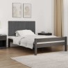 Tête de lit murale Gris 127,5x3x60 cm Bois massif de pin 614510614510