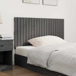 Tête de lit murale Gris 127,5x3x60 cm Bois massif de pin 614510614510