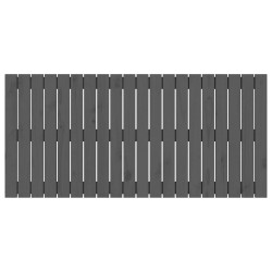 Tête de lit murale Gris 127,5x3x60 cm Bois massif de pin 614510614510