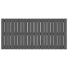 Tête de lit murale Gris 127,5x3x60 cm Bois massif de pin 614510614510