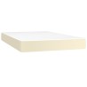 Matelas de lit à ressorts ensachés fermeté moyenne Crème 120x200x20 cm 614511614511