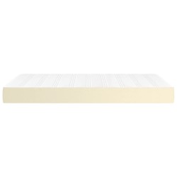 Matelas de lit à ressorts ensachés fermeté moyenne Crème 120x200x20 cm 614511614511