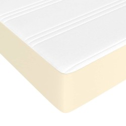 Matelas de lit à ressorts ensachés fermeté moyenne Crème 120x200x20 cm 614511614511