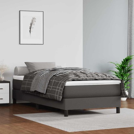 Matelas de lit à ressorts ensachés fermeté moyenne gris 120x190x20 cm 614512614512