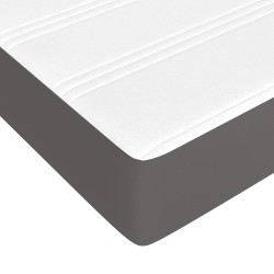 Matelas de lit à ressorts ensachés fermeté moyenne gris 120x190x20 cm 614512614512