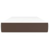 Matelas de lit à ressorts ensachés fermeté moyenne Marron 90x200x20 cm 614513614513