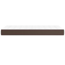 Matelas de lit à ressorts ensachés fermeté moyenne Marron 90x200x20 cm 614513614513