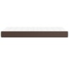 Matelas de lit à ressorts ensachés fermeté moyenne Marron 90x200x20 cm 614513614513