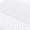 Matelas en mousse blanc 120x210 cm 7 zones dureté 20 ILD 614514614514