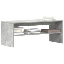 Meuble TV Gris béton 100 x 40 x 40 cm Aggloméré 614516614516