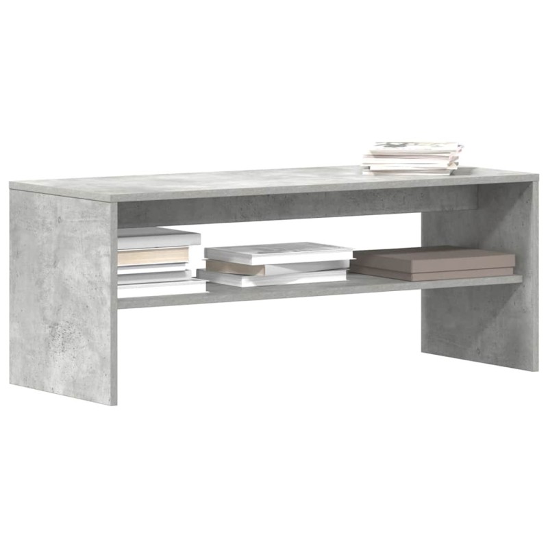 Meuble TV Gris béton 100 x 40 x 40 cm Aggloméré 614516614516