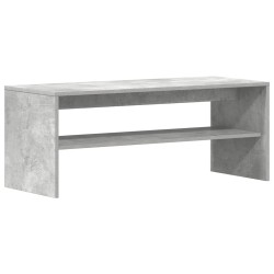 Meuble TV Gris béton 100 x 40 x 40 cm Aggloméré 614516614516
