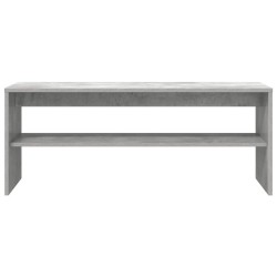 Meuble TV Gris béton 100 x 40 x 40 cm Aggloméré 614516614516