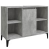 Meuble d'évier gris béton 80x33x60 cm bois d'ingénierie 614517614517