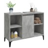 Meuble d'évier gris béton 80x33x60 cm bois d'ingénierie 614517614517