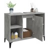 Meuble d'évier gris béton 80x33x60 cm bois d'ingénierie 614517614517