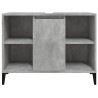 Meuble d'évier gris béton 80x33x60 cm bois d'ingénierie 614517614517