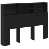 Cabinet de Tête de Lit Chêne noir 140 x 19 x 103,5 cm 614518614518
