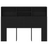 Cabinet de Tête de Lit Chêne noir 140 x 19 x 103,5 cm 614518614518