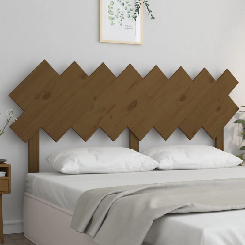 Tête de lit Marron miel 159,5x3x80,5 cm Bois massif de pin 614519614519