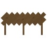 Tête de lit Marron miel 159,5x3x80,5 cm Bois massif de pin 614519614519