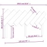 Tête de lit Marron miel 159,5x3x80,5 cm Bois massif de pin 614519614519