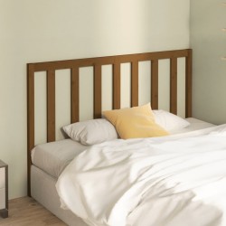 Tête de lit Marron miel 166x4x100 cm Bois massif de pin 614521614521