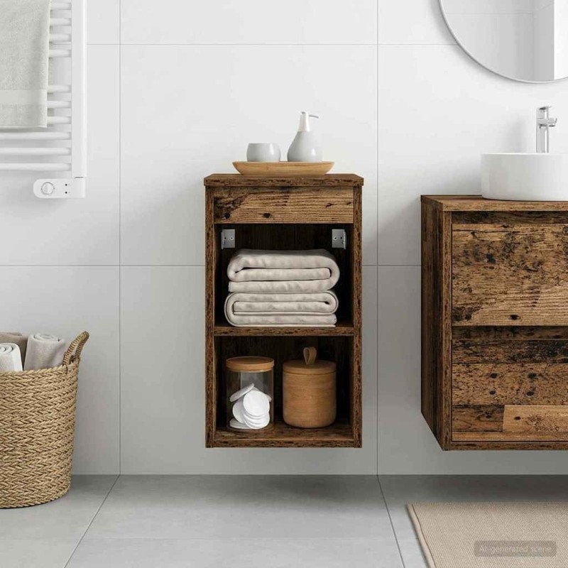 Meuble de Salle de Bain In-between Bois ancien 614523614523
