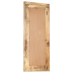 Miroir sculpté à la main 110x50x2,6 cm Bois de manguier solide 614525614525