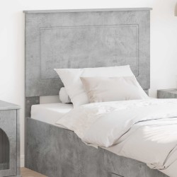 Tête de lit Gris Béton 100 cm Bois d’ingénierie 614527614527