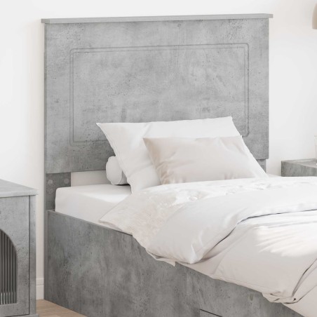 Tête de lit Gris Béton 100 cm Bois d’ingénierie 614527614527