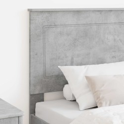 Tête de lit Gris Béton 100 cm Bois d’ingénierie 614527614527