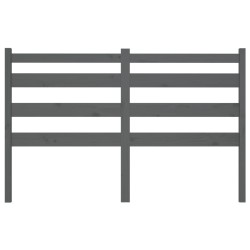 Tête de lit Gris 126x4x100 cm Bois massif de pin 614528614528