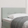 Tête de lit LED avec bandes LED Gris clair 100 cm Velours 614530614530