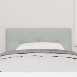 Tête de lit LED avec bandes LED Gris clair 100 cm Velours 614530614530