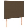 Tête de lit marron foncé 100x5x118/128 cm Tissu 614531614531