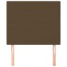 Tête de lit marron foncé 100x5x118/128 cm Tissu 614531614531