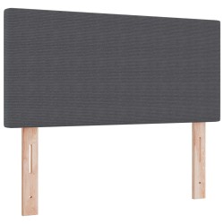Tête de lit LED Gris foncé 90 cm Tissu en velours côtelé 614534614534