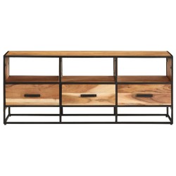 Meuble TV 110x30x45 cm Bois d'acacia massif 614535614535